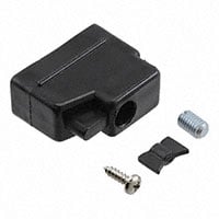 9 Position One Piece Backshell Connector Black 180° Unshielded