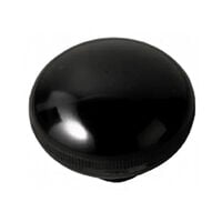 Smooth Knob 3/8"-24 Shaft with No Indicator Phenolic Black