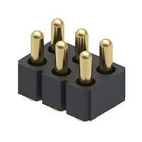 6 Position Spring Piston Connector Surface Mount