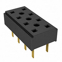 8 Position Receptacle Connector 0.079" (2.00mm) Through Hole Gold