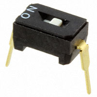 Dip Switch SPST 1 Position Through Hole Slide (Standard) Actuator 100mA 6VDC