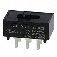 滑动开关 DPDT 通孔