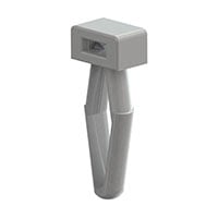 单开孔 电缆扎带 - 支座和附件 天然 推入式 - 箭头