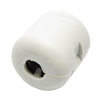 Hinged (Snap On) Free Hanging Ferrite Core 100Ohm @ 100MHz ID 0.282" Dia (7.16mm) OD 0.840" Dia (21.34mm) Length 0.852" (21.64mm)