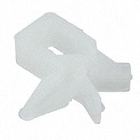 Cable Clip, Wire Saddle Natural Push In 0.280" L x 0.190" H (7.11mm x 4.83mm)