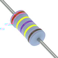 2.47 MOhms ±1% 0.5W, 1/2W Through Hole Resistor Axial Metal Film