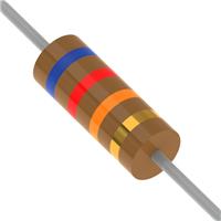 62 kOhms ±5% 0.5W, 1/2W Through Hole Resistor Axial Non-Inductive, Pulse Withstanding Carbon Composition