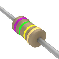 750 kOhms ±5% 0.125W, 1/8W Through Hole Resistor Axial Carbon Film