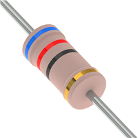 62 Ohms ±5% 3W Through Hole Resistor Axial Flame Proof, Safety Metal Film