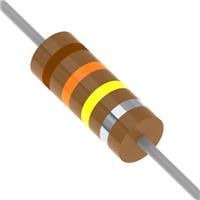 130 kOhms ±10% 0.25W, 1/4W Through Hole Resistor Axial Non-Inductive, Pulse Withstanding Carbon Composition