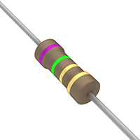 7.5 Ohms ±5% 0.5W, 1/2W Through Hole Resistor Axial Flame Retardant Coating, Safety Carbon Film