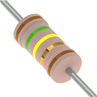15.4 Ohms ±1% 1W durchkontaktierbarer Widerstand Axial Flammenfest, Sicherheit Metallschicht