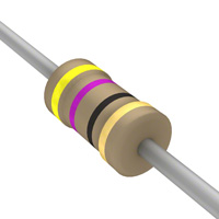 47 Ohms ±5% 0.125W, 1/8W Through Hole Resistor Axial Carbon Film