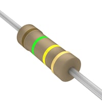 150 kOhms ±5% 0.5W, 1/2W Through Hole Resistor Axial Carbon Film