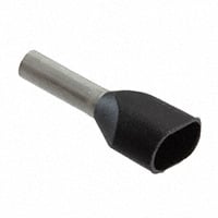 Black Wire Ferrule Connector DIN Two x 16 AWG (1.50mm²) Two Wire