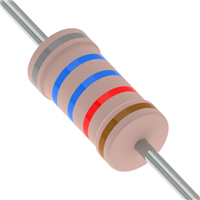 스루홀 저항기 86.6 Ohms ±1% 2W 난연성, 안전 메탈 필름 축방향