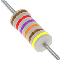 Résistances à trou traversant Axial Revêtement ignifugé, Haute tension, Sécurité Pellicule métallique 127 kOhms ±1% 0,25W, 1/4W