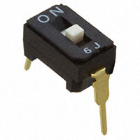 Dip Switch SPST 5 Position Surface Mount Slide (Standard) Actuator 100mA 6VDC