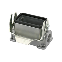 Base - Box Mount Connector Side Entry M20 E10 IP65 - Dust Tight, Water Resistant