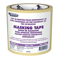 Masking Tape Rubber Adhesive Beige 4.00" (101.60mm) X 19' (14.9m) 16.3 yds
