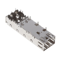 Position SFP Cage Connector Press-Fit Through Hole, Right Angle