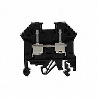 Terminal Block Connector 2 Position Feed Through Black 10-22 AWG