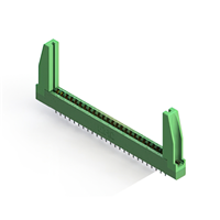 50 Position Femelle Connecteur Non spécifié - double bord Or 0,156 po (3,96mm) Vert