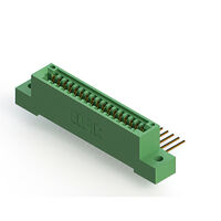 17 positionen Buchse Steckverbinder Nicht angegeben - Einzelkante Gold 0,100" (2,54mm) Grün