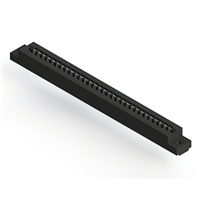 30 Position Female Connector Non Specified - Single Edge Tin 0.156" (3.96mm) Black