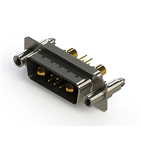 7 (5 + 2 Power) Position D-Sub, Combo Plug, Male Pins Connector