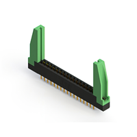 34 Position Female Connector Non Specified - Dual Edge Gold 0.156" (3.96mm) Black