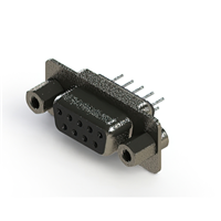 9 Positionen, D-Sub , Buchse, Flanschdose Steckverbinder