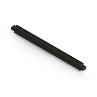 71 positionen Buchse Steckverbinder Nicht angegeben - Einzelkante Gold 0,100" (2,54mm) Schwarz