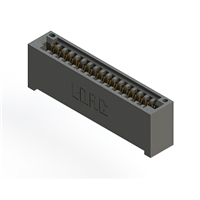 17 Position Female Connector Non Specified - Single Edge Gold 0.100" (2.54mm) Black