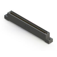 66 Position Female Connector Non Specified - Dual Edge Gold 0.100" (2.54mm) Black