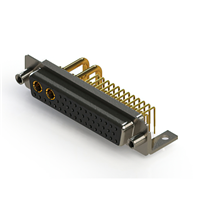 43 (41 + 2 Power) Position D-Sub, Combo Receptacle, Female Sockets Connector