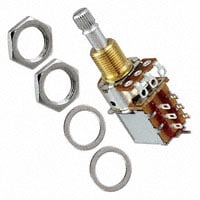 250k Ohm 1 fach Umgekehrt logarithmisch Panelmontage Potenziometer Druck-Zug, DPDT 1.0 Turn Kohlenstoff 0,05W, 1/20W Lötöse