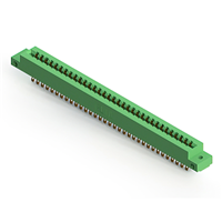 66 positionen Buchse Steckverbinder Nicht angegeben - Doppelkante Gold 0,156" (3,96mm) Grün