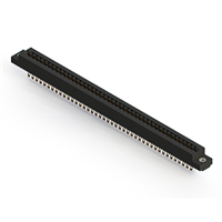 84 Position Female Connector Non Specified - Dual Edge Gold 0.156" (3.96mm) Black