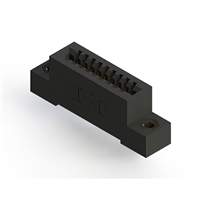 9 Position Female Connector Non Specified - Single Edge Gold 0.100" (2.54mm) Black