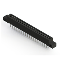 20 Position Female Connector Non Specified - Single Edge Tin 0.156" (3.96mm) Black