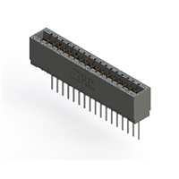 17 positionen Buchse Steckverbinder Nicht angegeben - Einzelkante Gold 0,125" (3,18mm) Schwarz