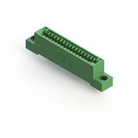 17 positionen Buchse Steckverbinder Nicht angegeben - Einzelkante Gold 0,100" (2,54mm) Grün