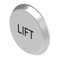 Configurable Switch Lens Silver Round