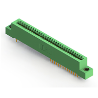 60 Position Femelle Connecteur Non spécifié - double bord Or 0,100 po (2,54mm) Vert