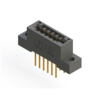 12 posizione Femmina Connettori Non specificato - Doppio bordo Oro 0,125" (3,18mm) Nero