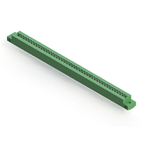 84 Position Female Connector Non Specified - Dual Edge Tin 0.156" (3.96mm) Green