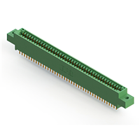 84 Position Female Connector Non Specified - Dual Edge Gold 0.100" (2.54mm) Green