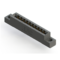 20 posizione Femmina Connettori Non specificato - Doppio bordo Oro 0,156" (3,96mm) Nero