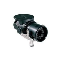 7 Position Circular Connector Plug, Female Sockets Screw